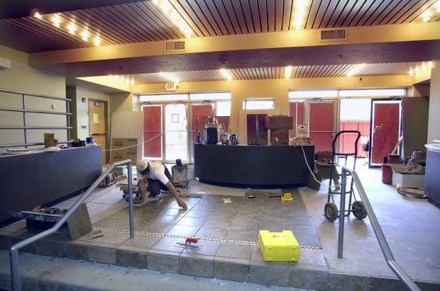 Foyer work in April 2003